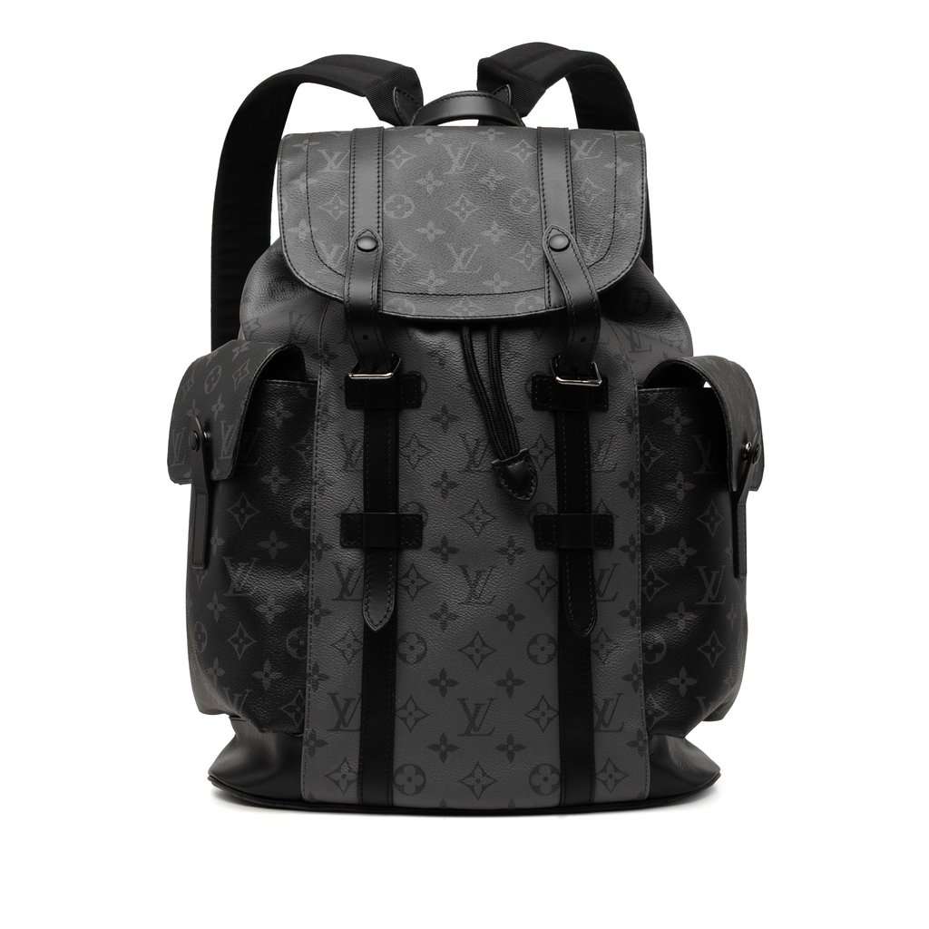 Louis Vuitton Monogram Reverse Eclipse Christopher PM Black Very good condition - Front View