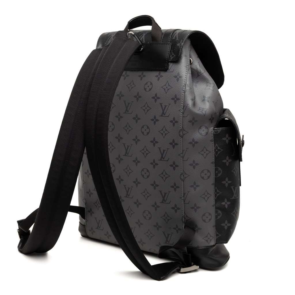 Louis Vuitton Monogram Reverse Eclipse Christopher PM Black Very good condition - Back View