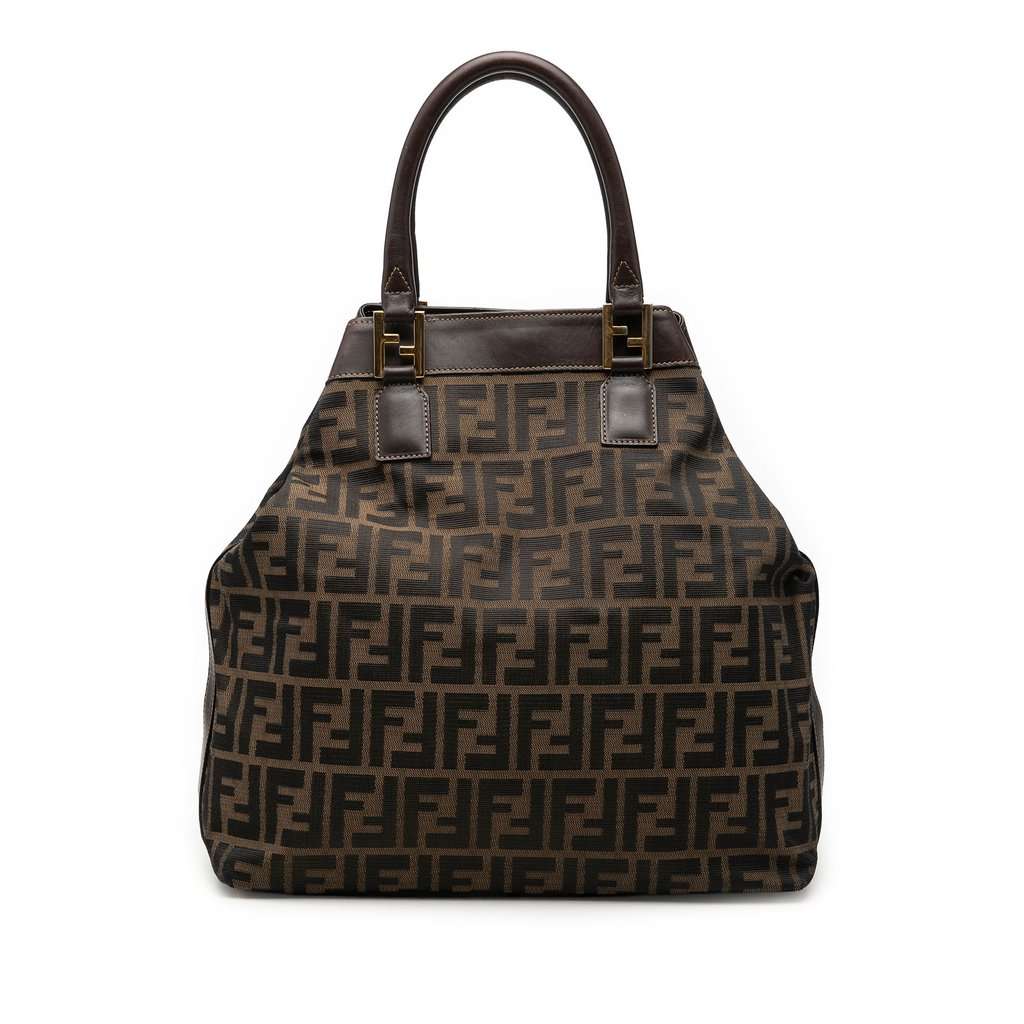 Fendi Zucca Canvas Tote Brown Very good - Front View