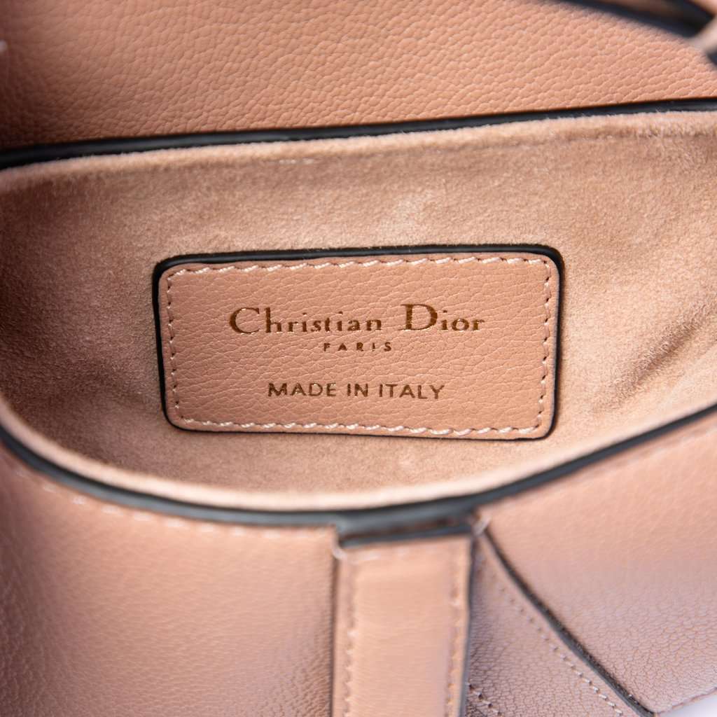 Dior Micro Goatskin Saddle Bag Brown Leather Very good condition - Box View