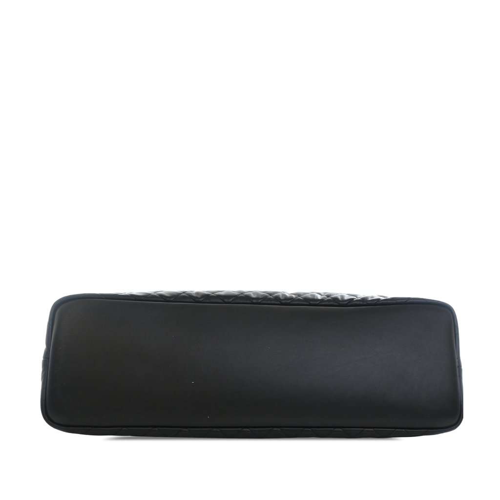 Saint Laurent Quilted Calfskin Monogram ES Giant Travel Bag Black Leather Very good - Inside View