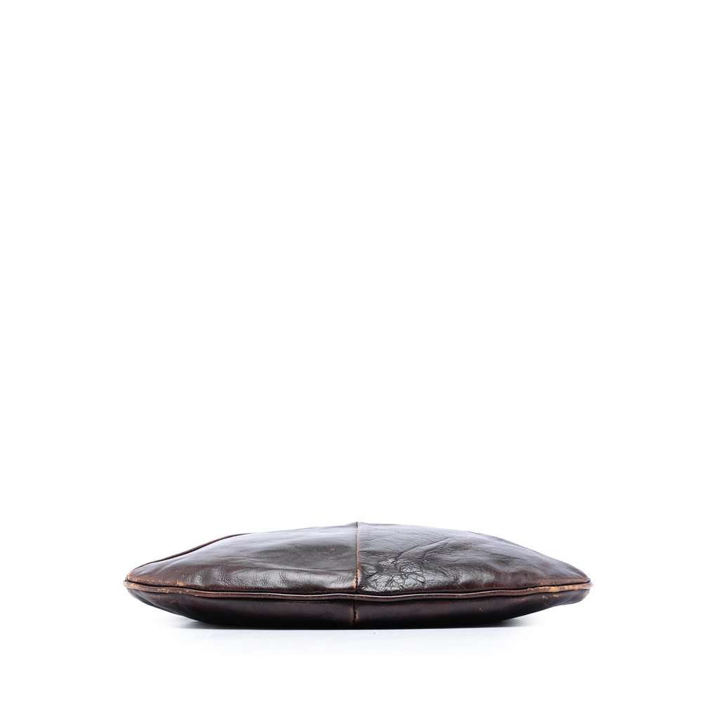 Saint Laurent Small Calfskin Mombasa Hobo Brown Leather Very good condition - Inside View