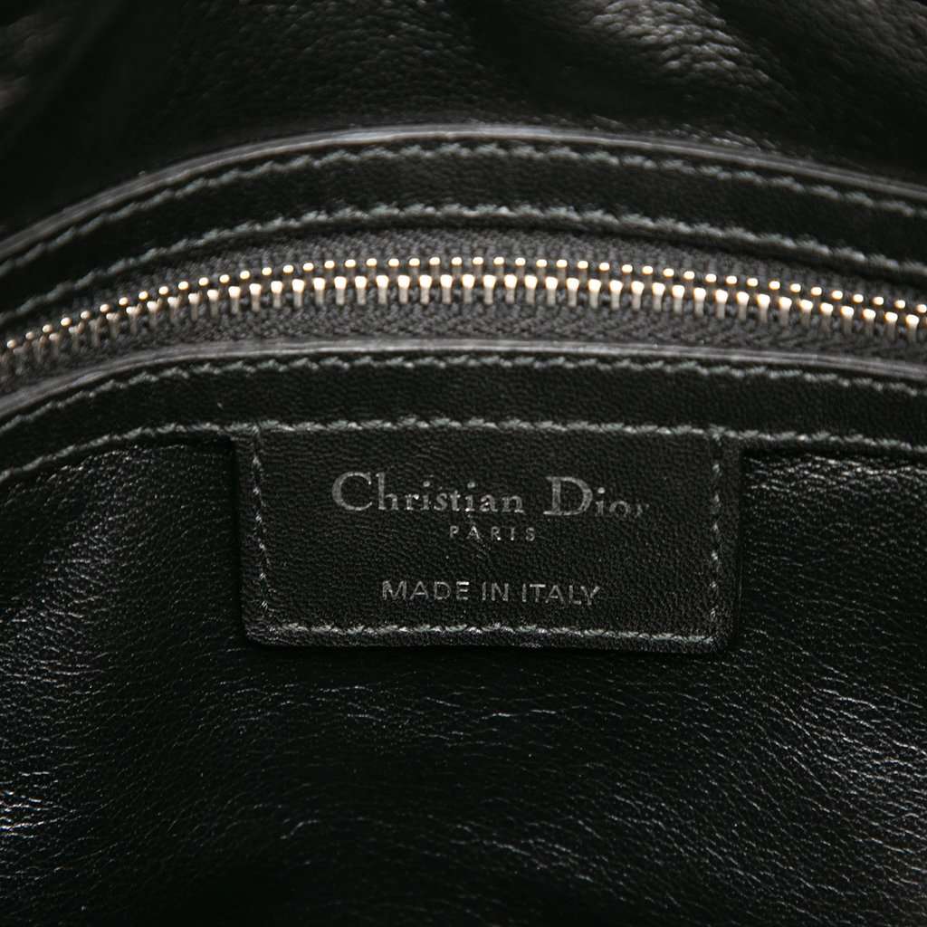 Dior Large Tweed Cannage Fringe Lady Dior Pink Very good condition - Box View