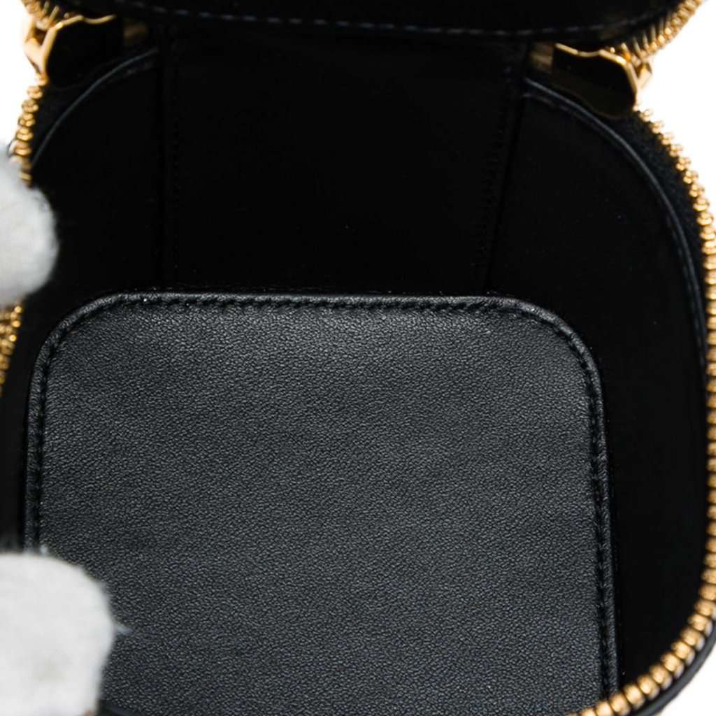 Celine Mini Patent Cuir Triomphe Vanity Case Black Leather Very good - Box View