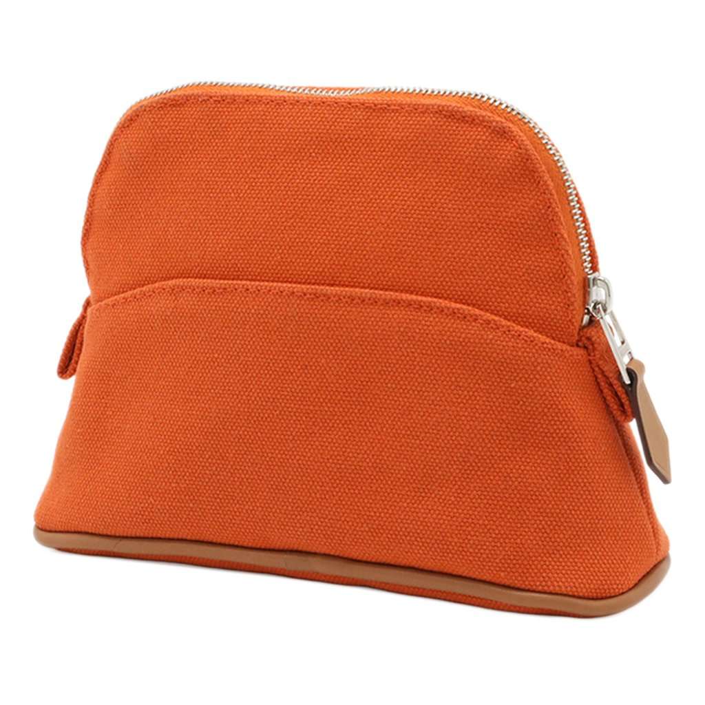Hermès Mini Canvas Bolide Pouch Orange Very good - Back View
