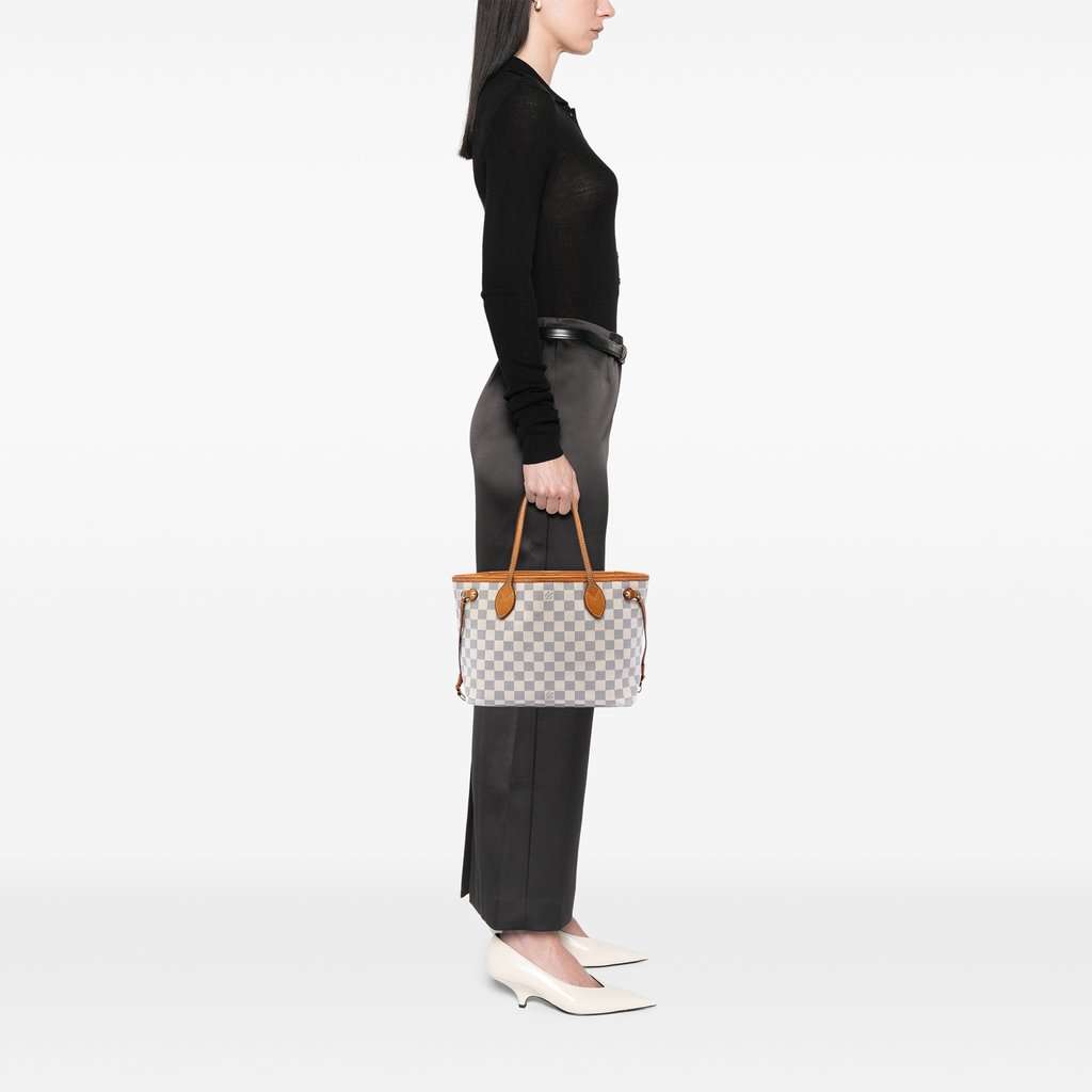 Louis Vuitton Damier Azur Neverfull PM White Very good - Box View
