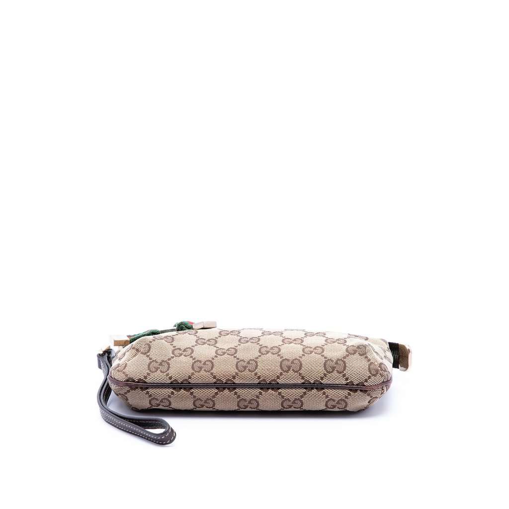 Gucci GG Canvas Princy Wrislet Clutch Beige Very good condition - Inside View
