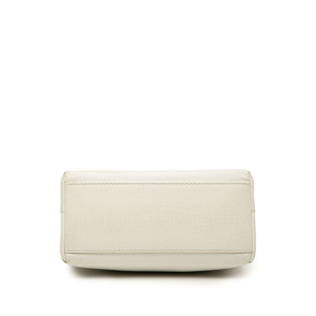 Balenciaga Leather Logo Shopping Tote XXS White Leather Very good condition - Inside View