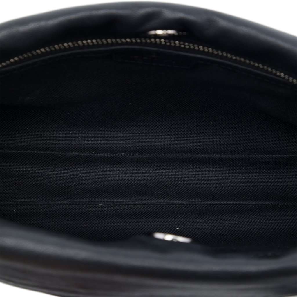 Gucci Small Diagonal Stitched Calfskin Blondie Satchel Black Leather Very good - Model View