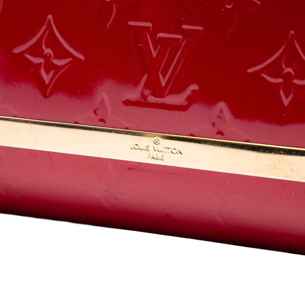 Louis Vuitton Monogram Vernis Ana Red Leather Very good - Box View