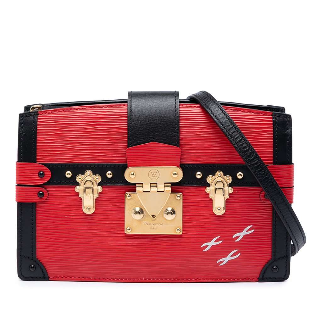 Louis Vuitton Epi Trunk Clutch Red Leather Very good condition - Front View