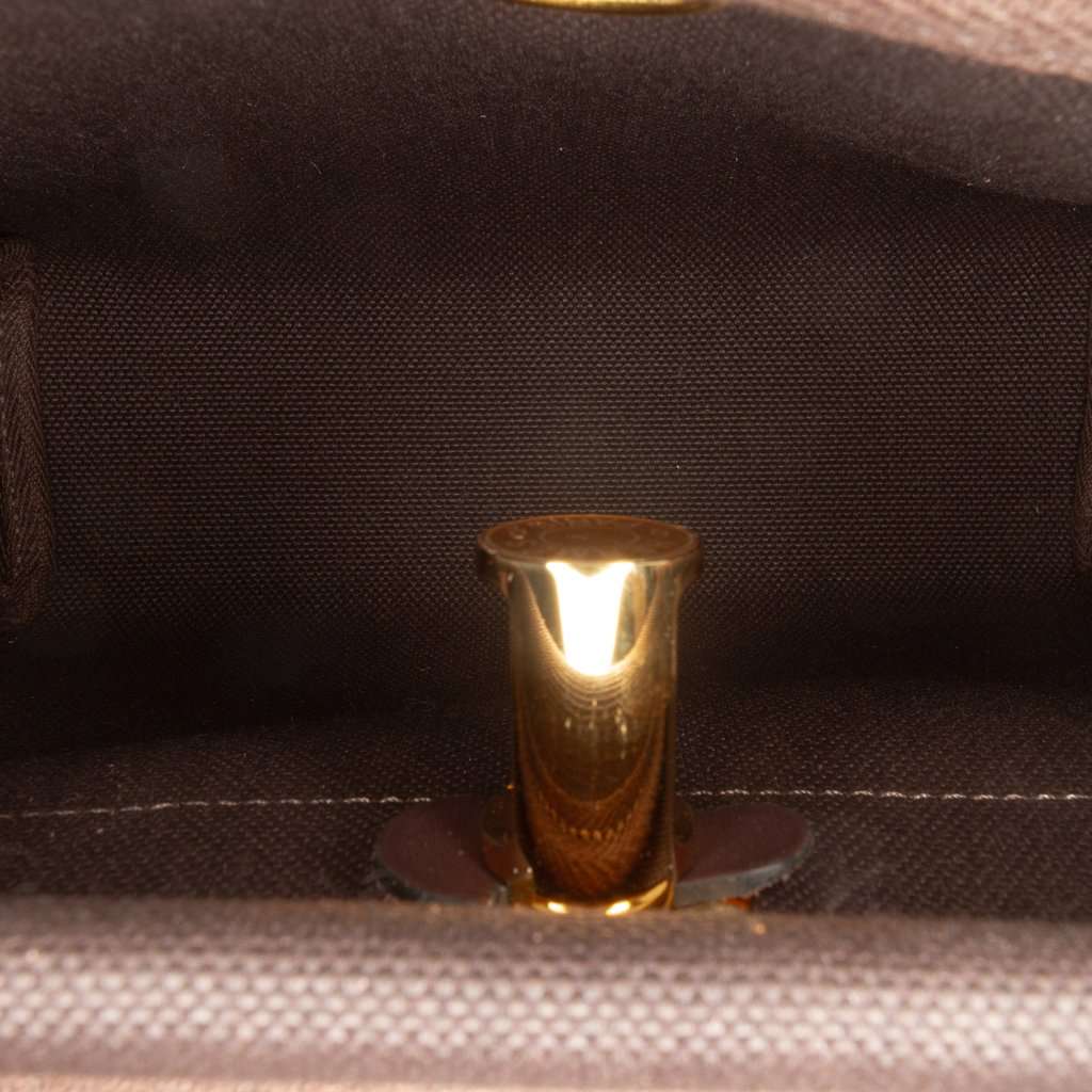 Hermès Military Toile and Vache Hunter Herbag Zip 20 Brown Never worn - Model View