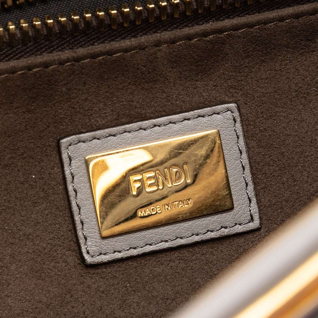 Fendi Large Calfskin Peekaboo Iconic Satchel MultiColor Leather Very good condition - Box View