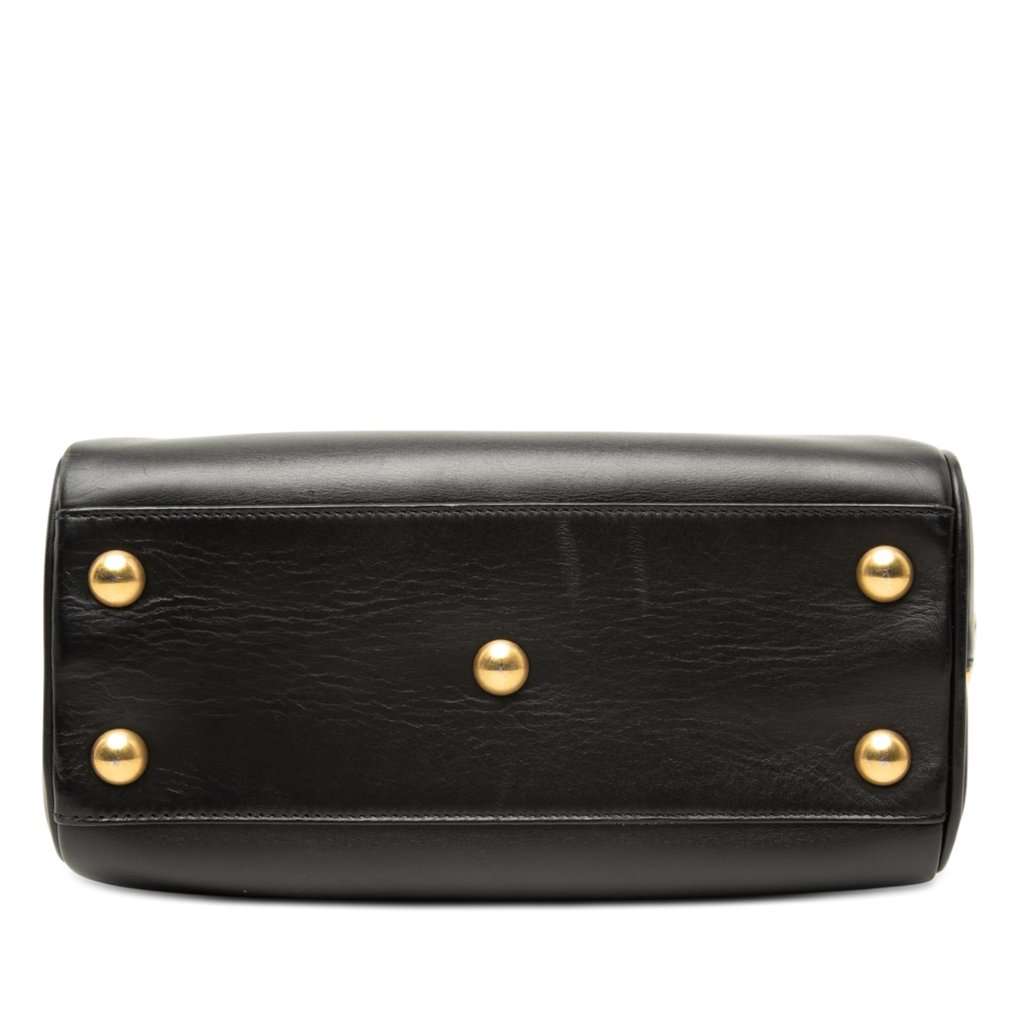 Saint Laurent Baby Leather Classic Duffle Satchel Black Leather Very good - Inside View