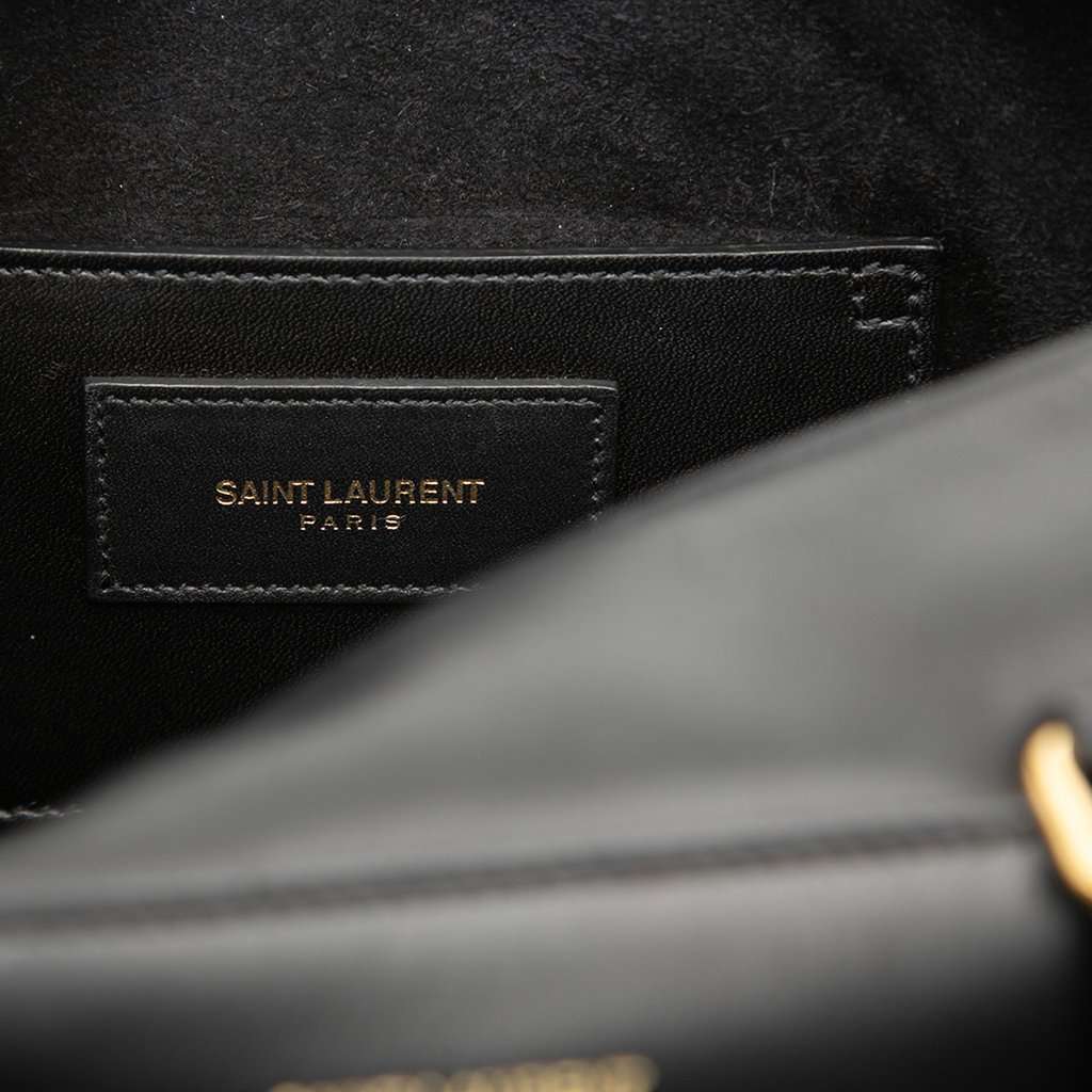 Saint Laurent Baby Leather Classic Duffle Satchel Black Leather Very good - Box View