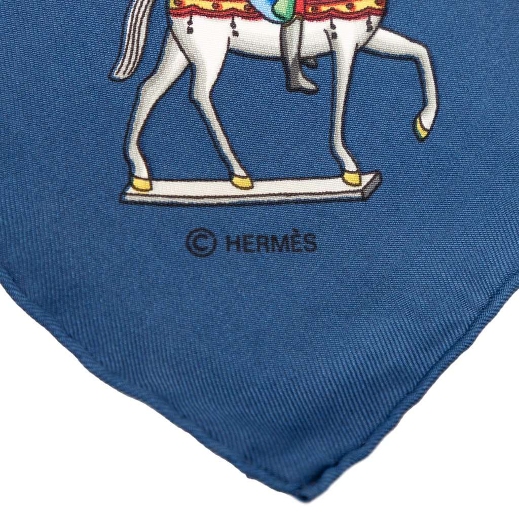 Hermès Les Artificiers Silk Scarf 90 Yellow Very good - Box View