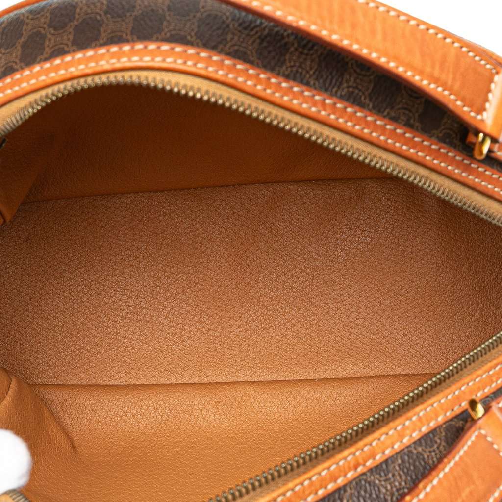 Celine Macadam Coated Canvas Handbag Brown Very good condition - Model View