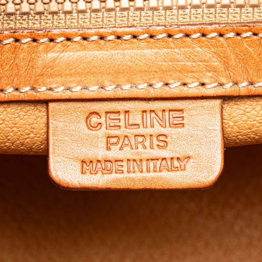 Celine Macadam Coated Canvas Handbag Brown Very good condition - Box View