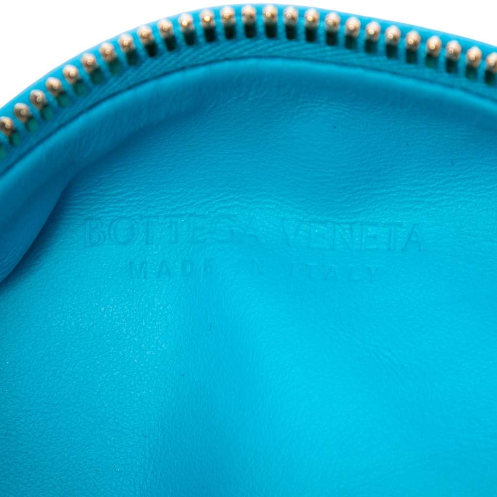 Bottega Veneta Mini Nappa Intrecciato Jodie Blue Leather Very good - Box View