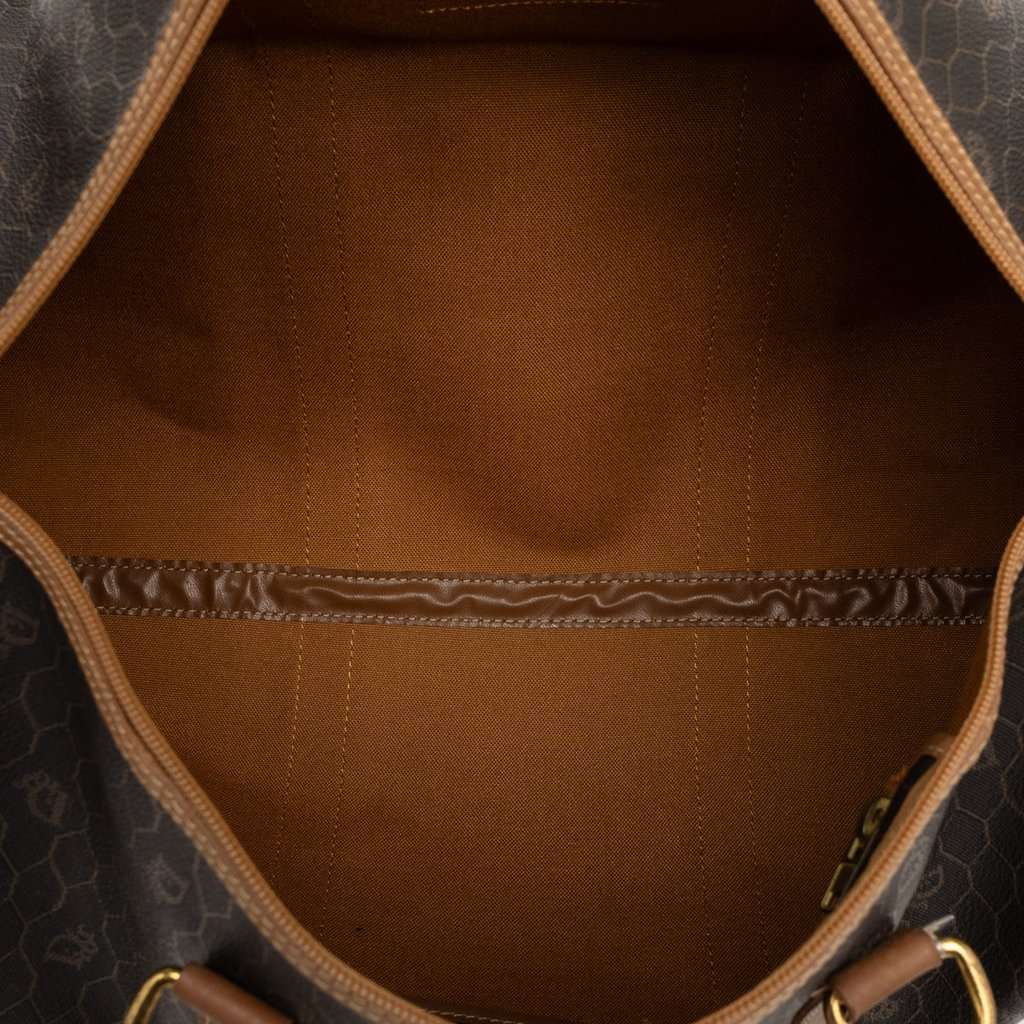 Dior Honeycomb Coated Canvas Travel Bag Black Good condition - Model View