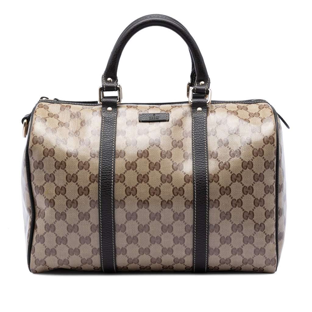 Gucci Medium GG Crystal Joy Boston Bag Beige Very good condition - Front View