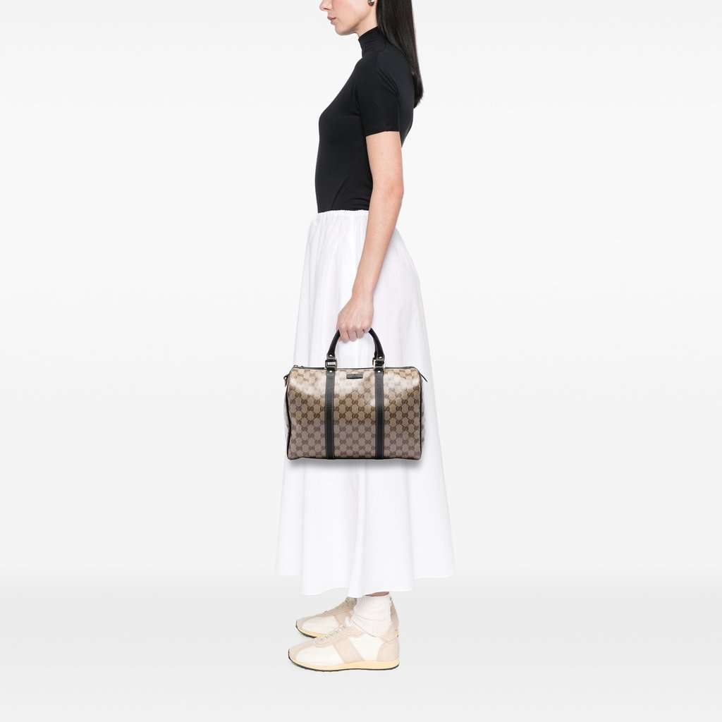 Gucci Medium GG Crystal Joy Boston Bag Beige Very good condition - Box View