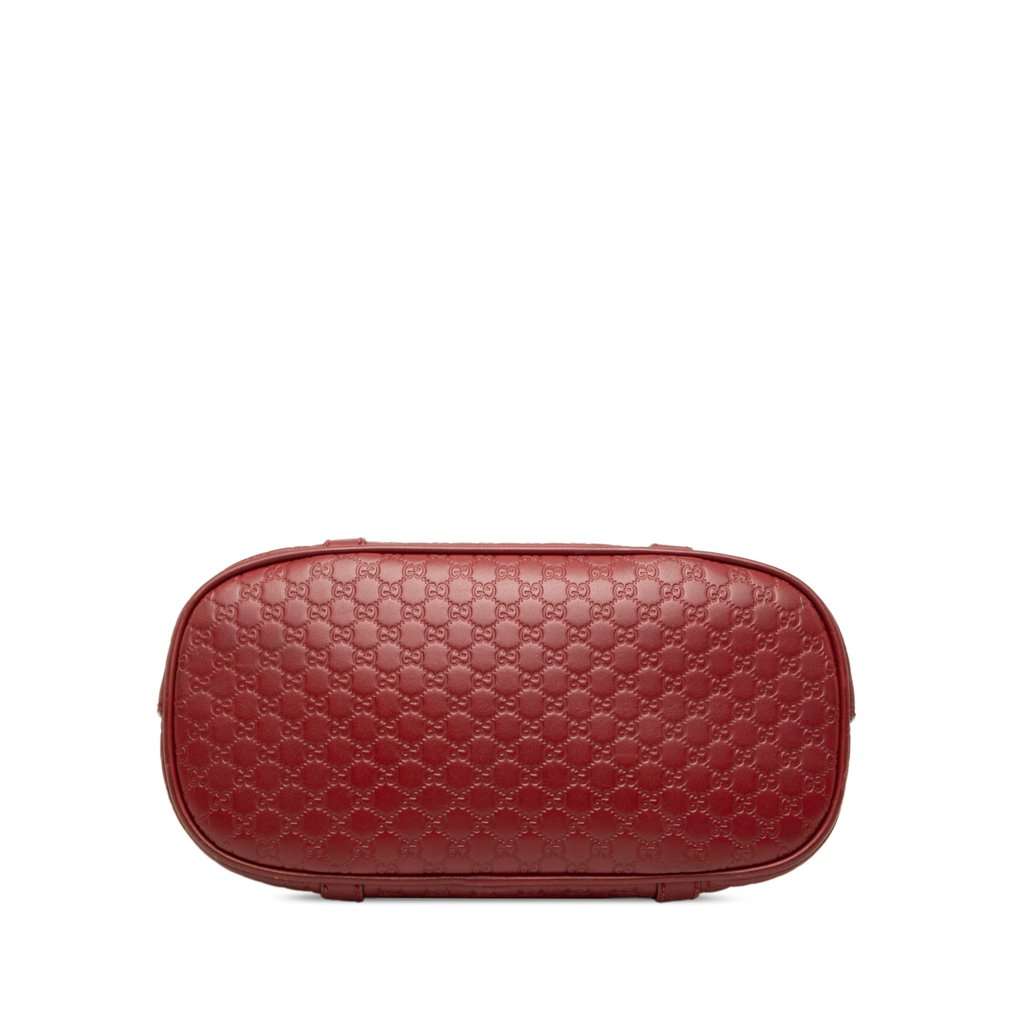 Gucci Mini Microguccissima Dome Satchel Red Leather Very good - Inside View