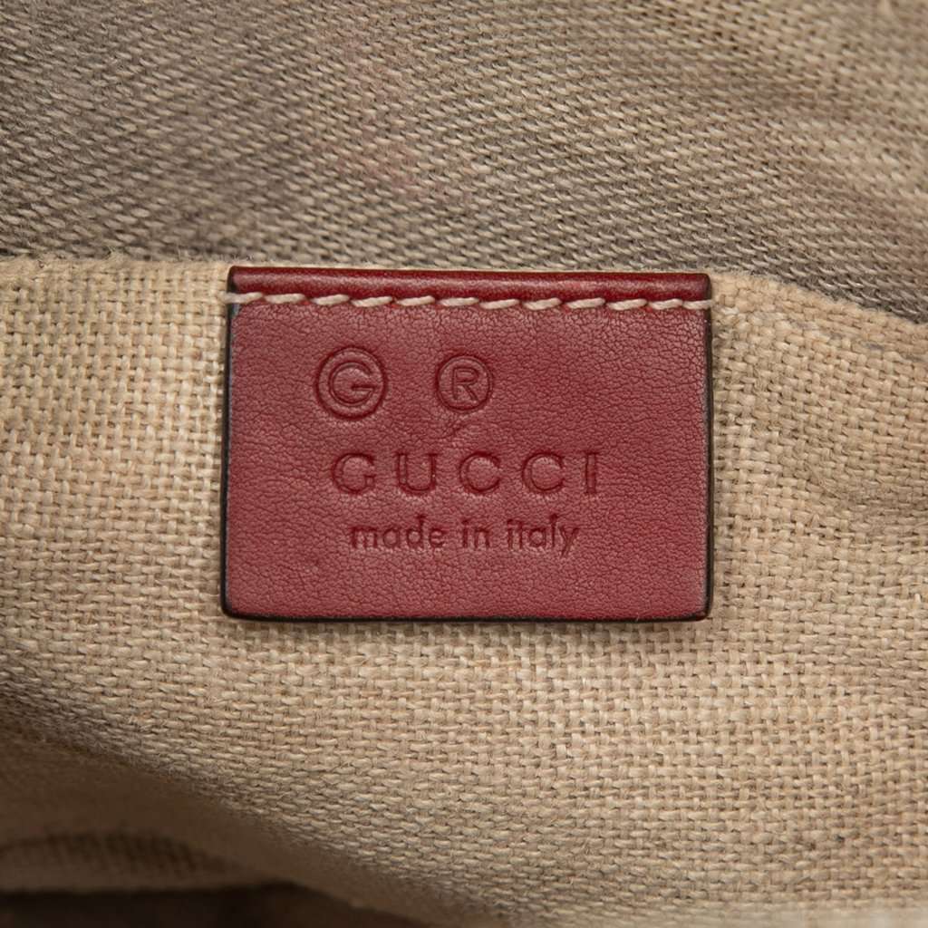 Gucci Mini Microguccissima Dome Satchel Red Leather Very good - Box View