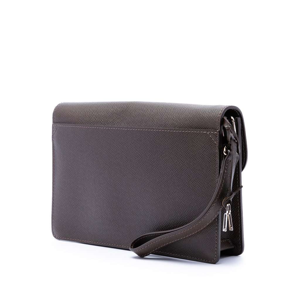 Louis Vuitton Taiga Belaia Clutch Brown Leather Very good condition - Back View