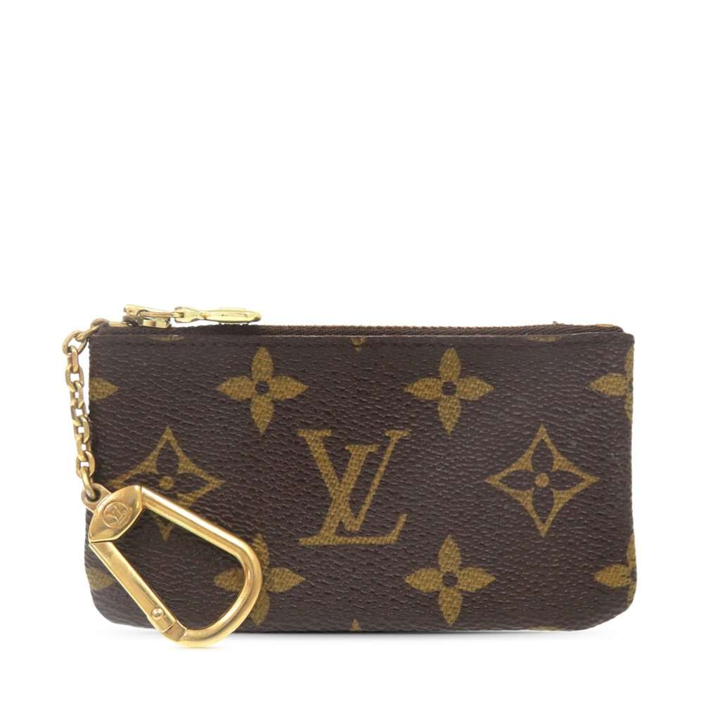 Louis Vuitton Monogram Key Pouch Brown Very good condition - Front View