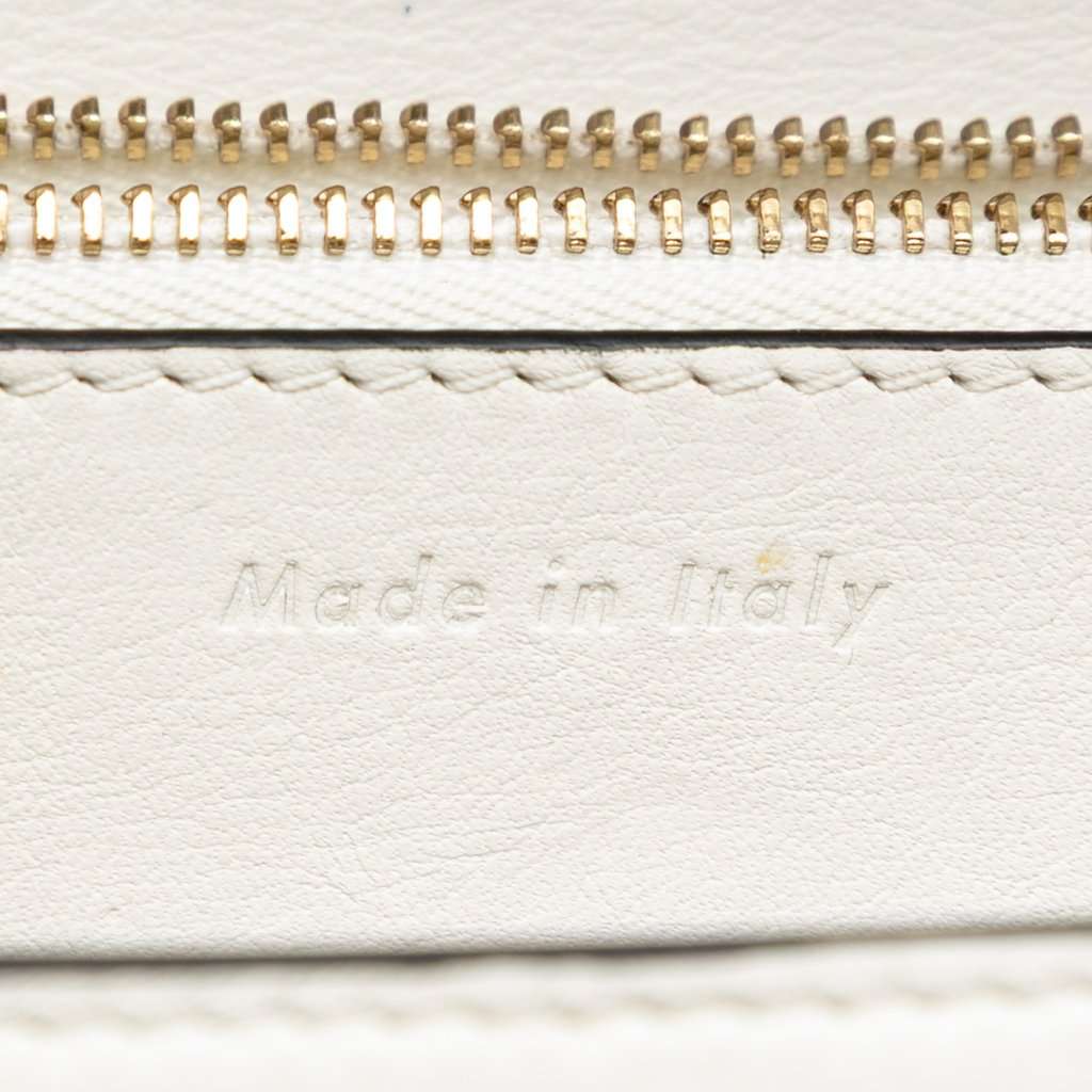Celine Medium Calfskin Classic Box White Leather Very good condition - Box View