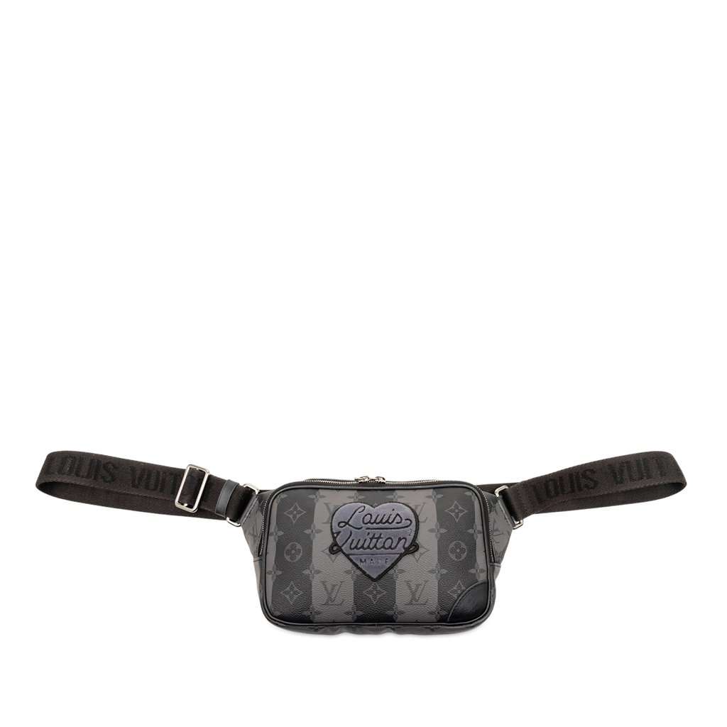 Louis Vuitton Monogram Eclipse Stripes Modular Sling Bag Black Very good condition - Front View