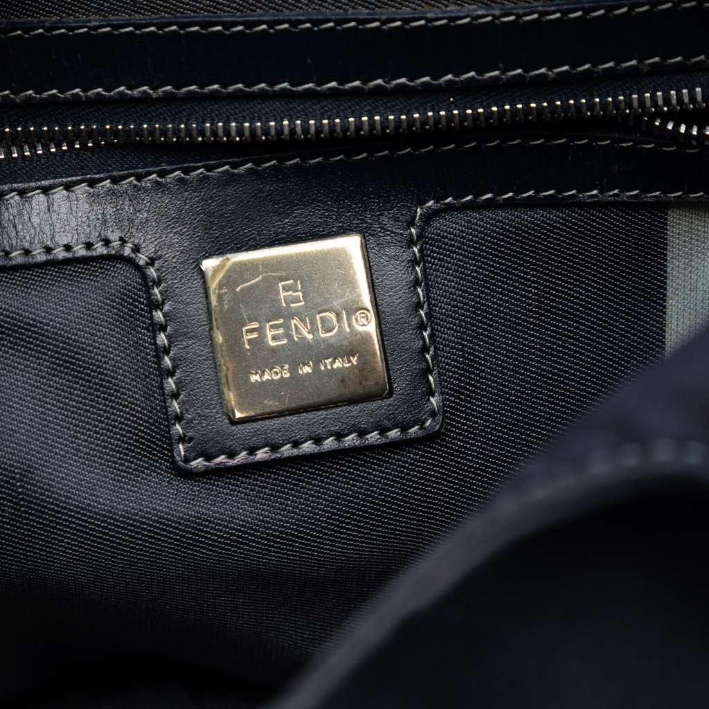 Fendi Canvas FF Marble Shoulder Bag Blue Very good condition - Box View
