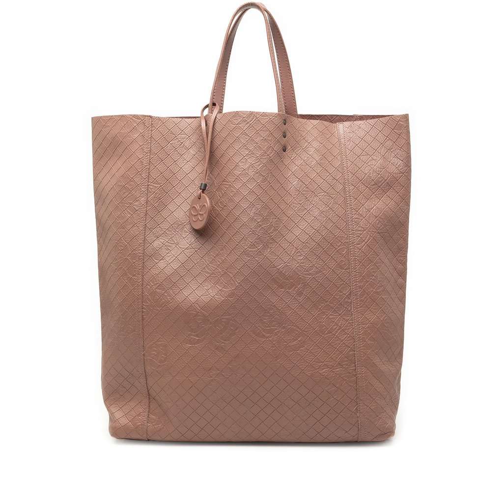 Bottega Veneta Leather Intrecciomirage Butterfly Tote Brown Leather Very good - Front View
