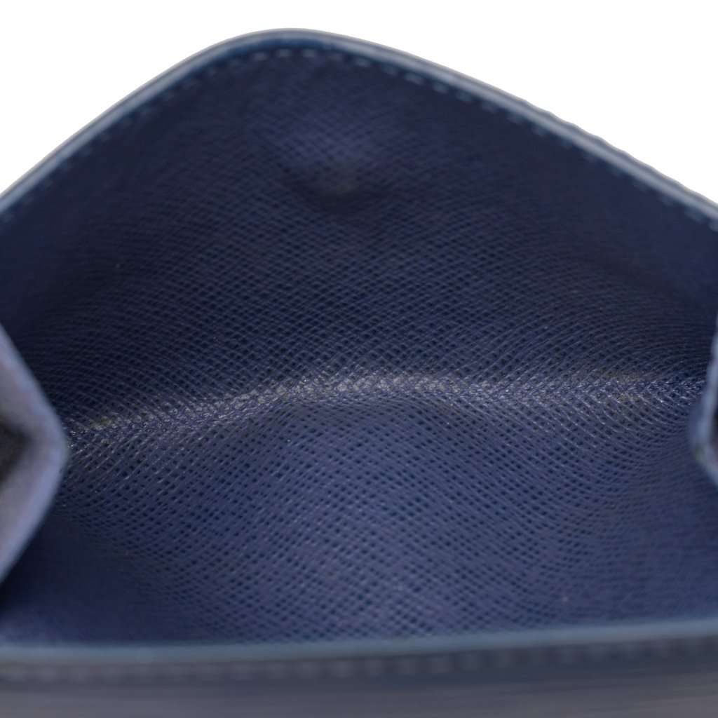 Louis Vuitton Epi Ludlow Blue Leather Very good condition - Box View
