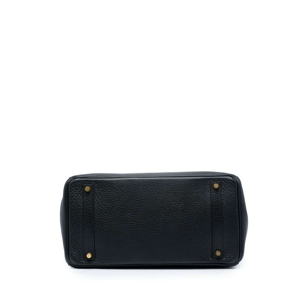 Hermès Clemence Birkin Retourne 35 Black Leather Very good - Inside View
