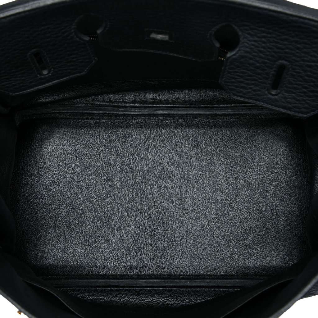 Hermès Clemence Birkin Retourne 35 Black Leather Very good - Model View