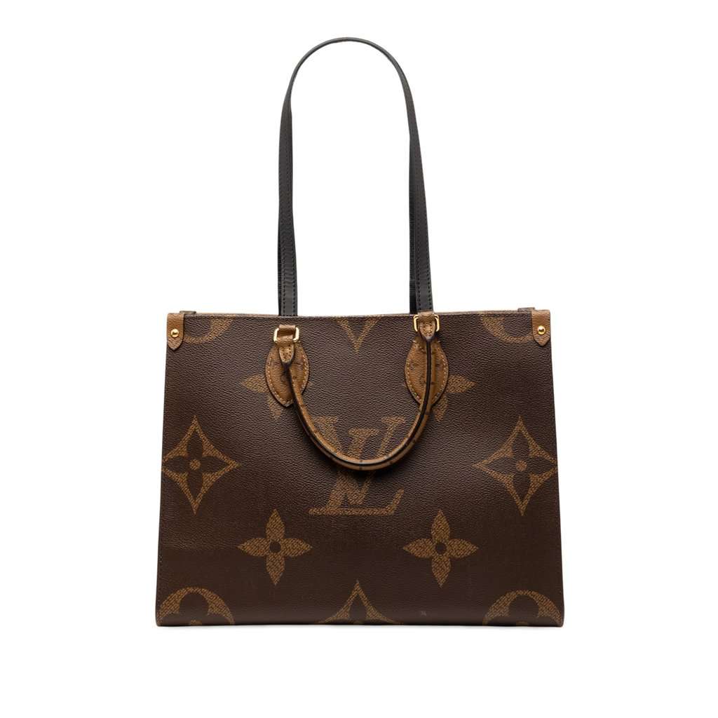 Louis Vuitton Monogram Reverse Giant OnTheGo MM Brown Very good condition - Front View