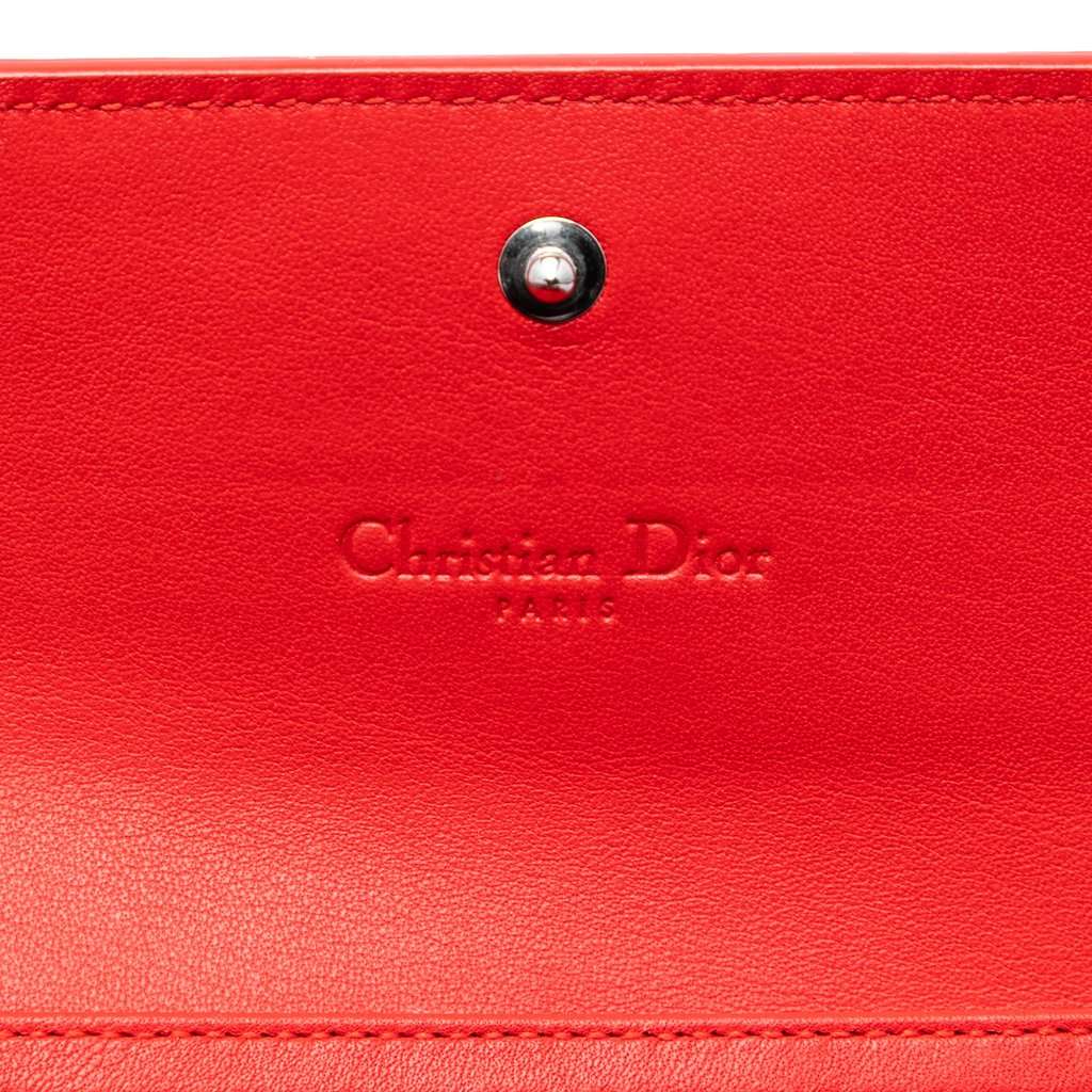 Dior Grained Patent Mania Rendez Vouz Wallet on Chain Pink Leather Very good - Box View