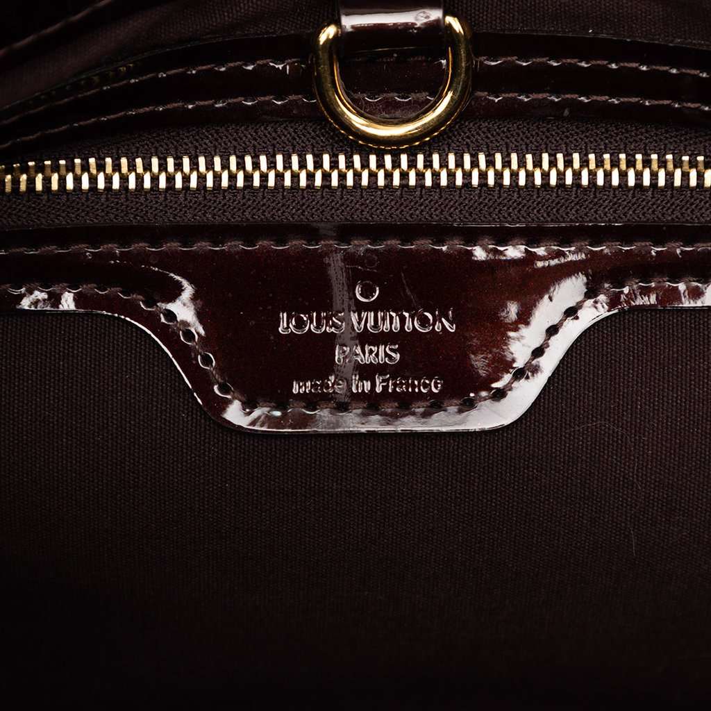 Louis Vuitton Monogram Vernis Wilshire PM Purple Leather Good condition - Box View