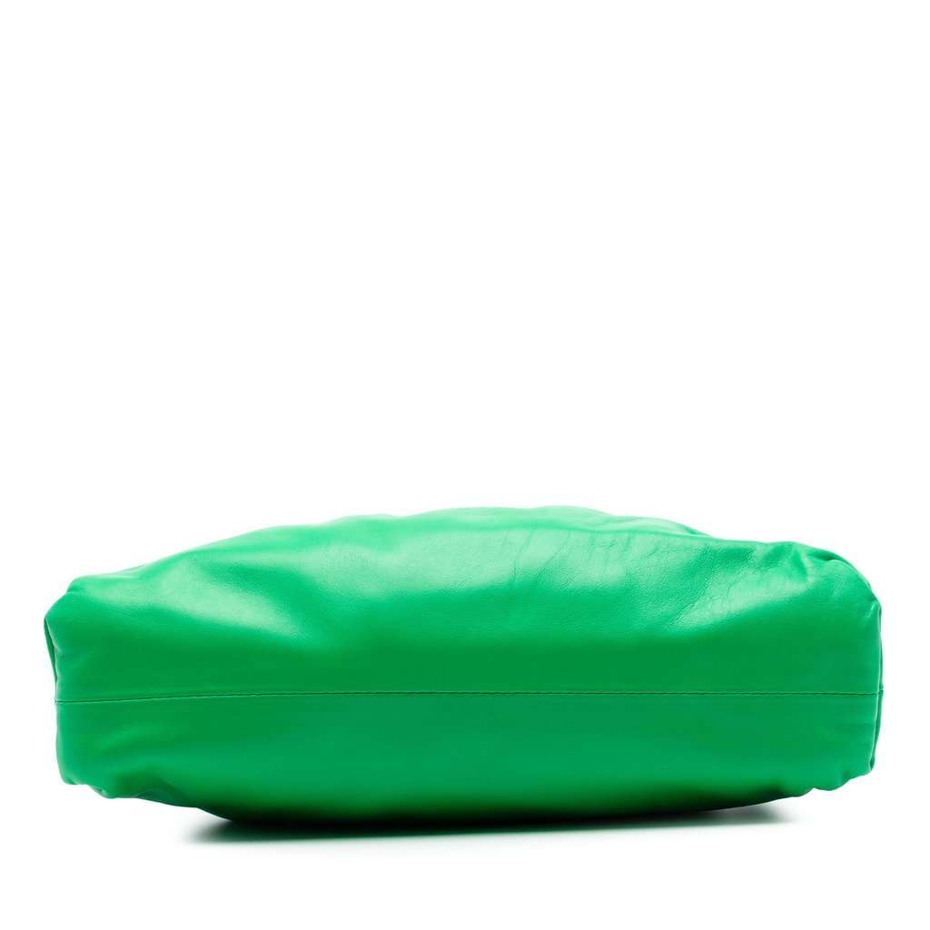Bottega Veneta Teen Lambskin Pouch Green Leather Very good condition - Inside View