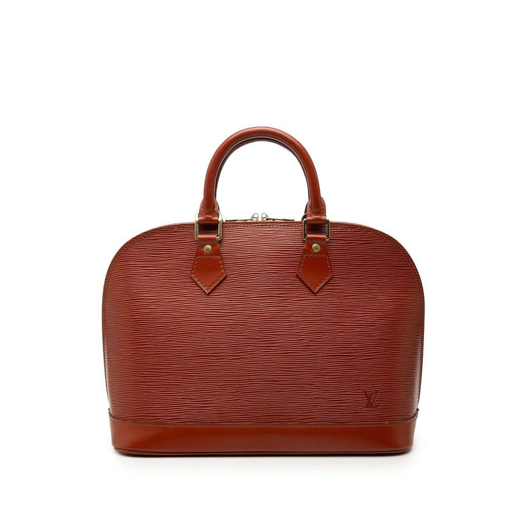 Louis Vuitton Epi Alma PM Brown Leather Very good - Front View