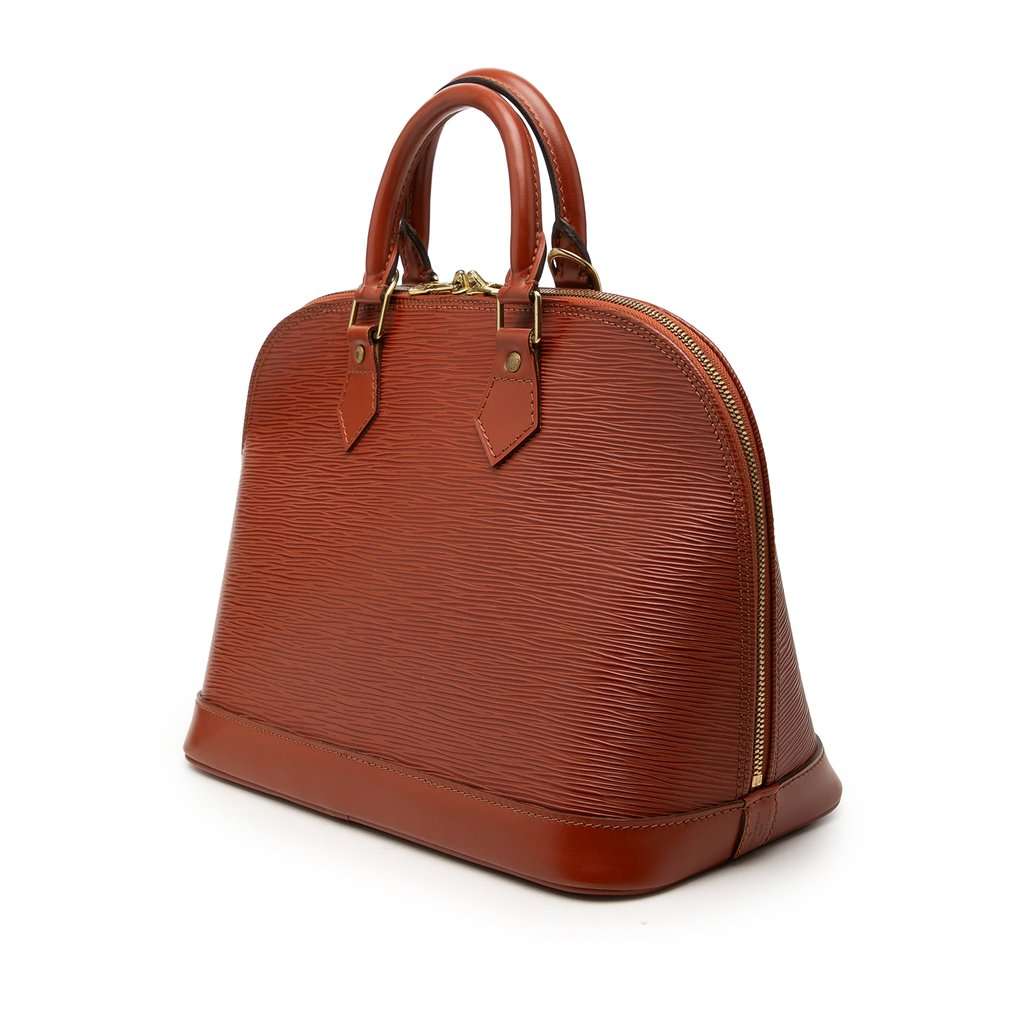 Louis Vuitton Epi Alma PM Brown Leather Very good - Back View