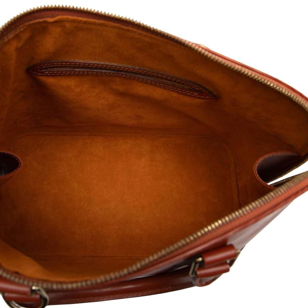 Louis Vuitton Epi Alma PM Brown Leather Very good - Model View