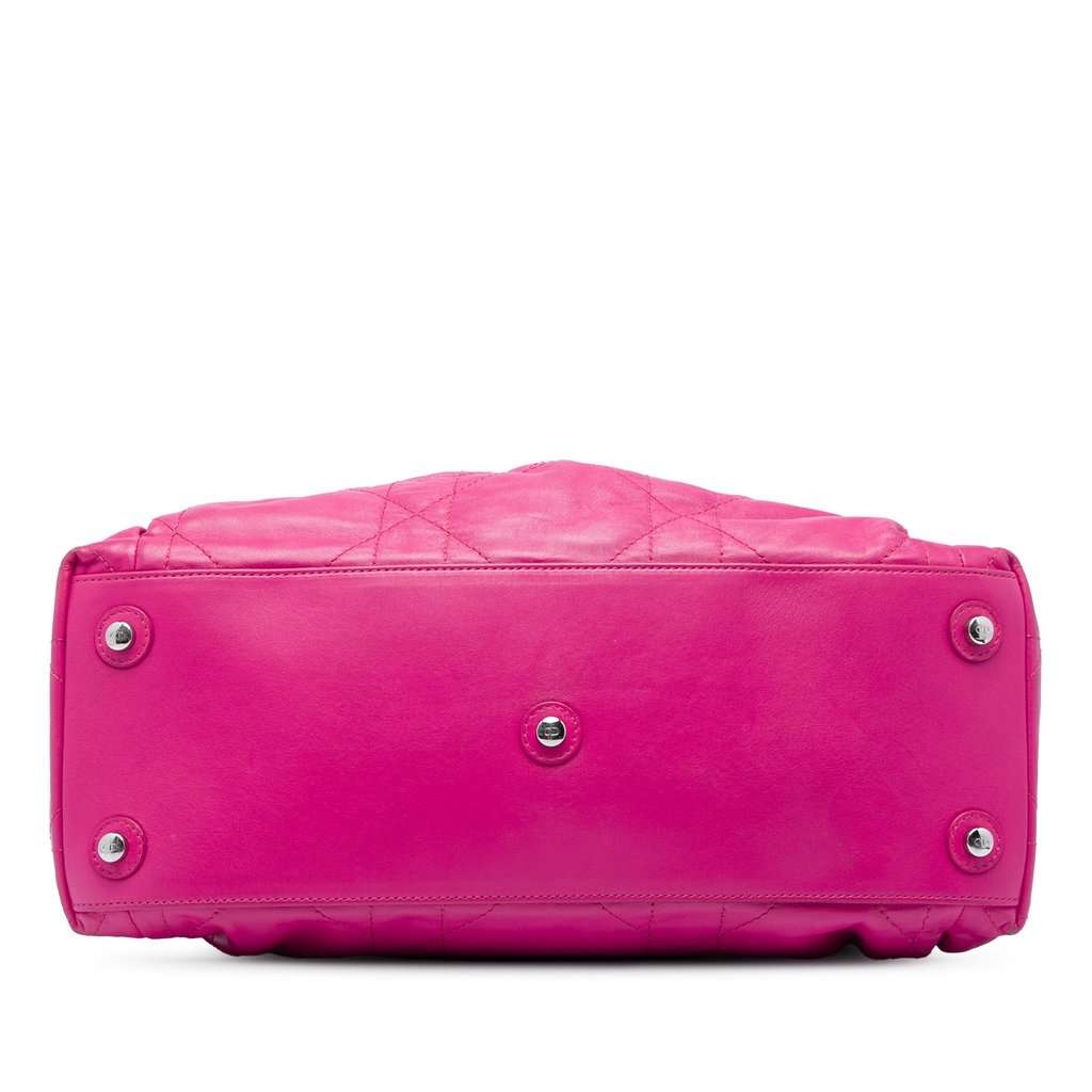 Dior Lambskin Cannage Le Trente Tote Pink Leather Very good - Inside View