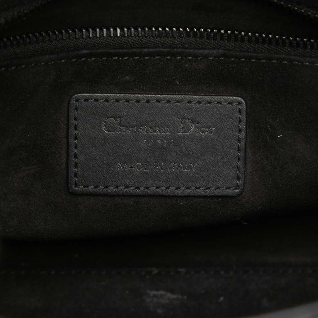 Dior Small Ultra Matte Calfskin Cannage My ABCDior Lady Dior Black Leather Very good - Box View