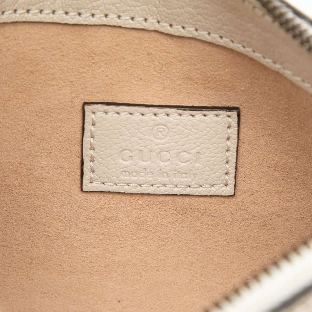 Gucci Mini Goatskin Aphrodite Shoulder Bag White Leather Very good condition - Box View