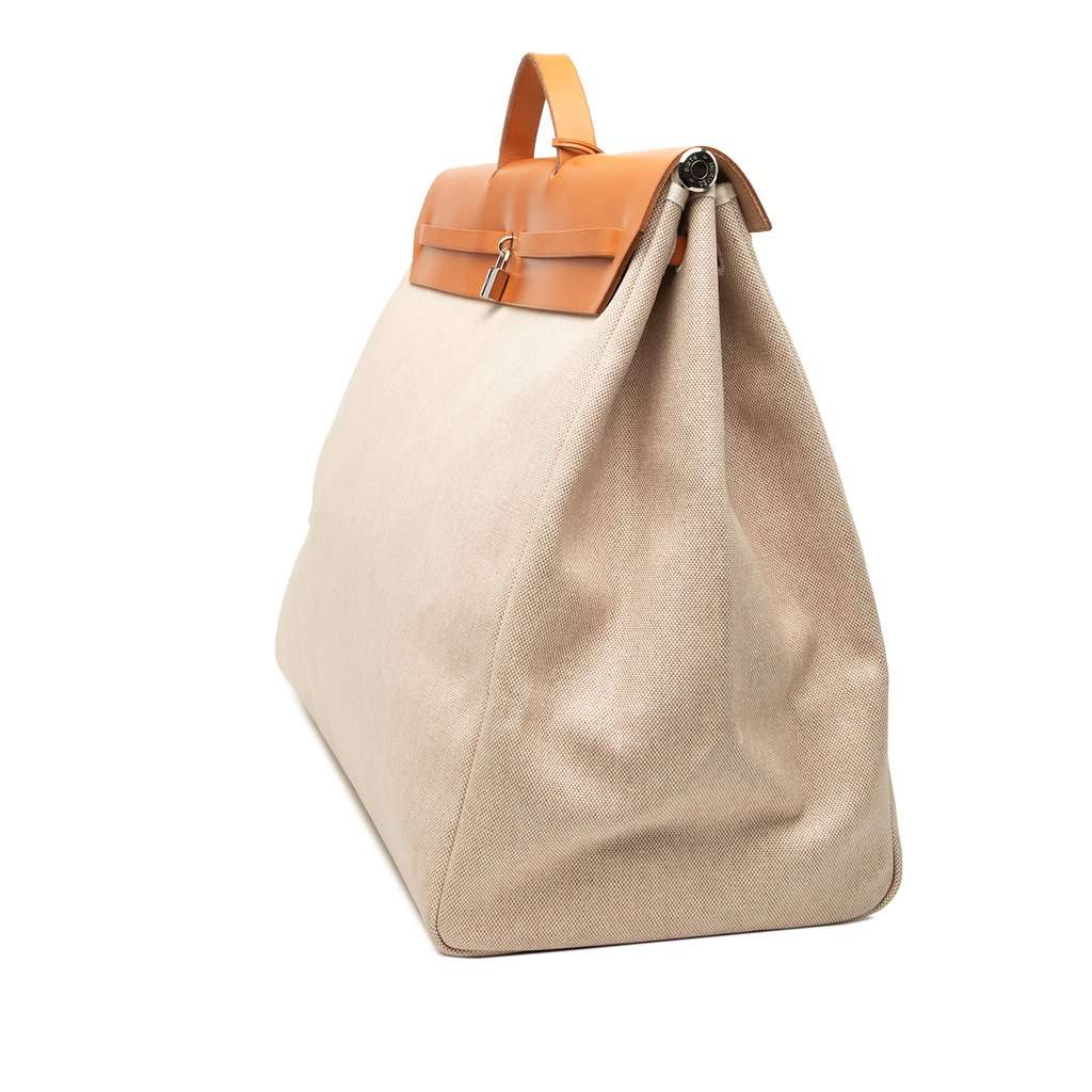 Hermès Toile Herbag 50 Beige Very good condition - Back View
