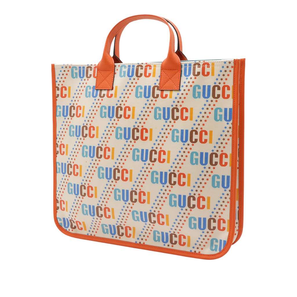 Gucci Childrens Canvas Logo Tote Brown Very good condition - Back View