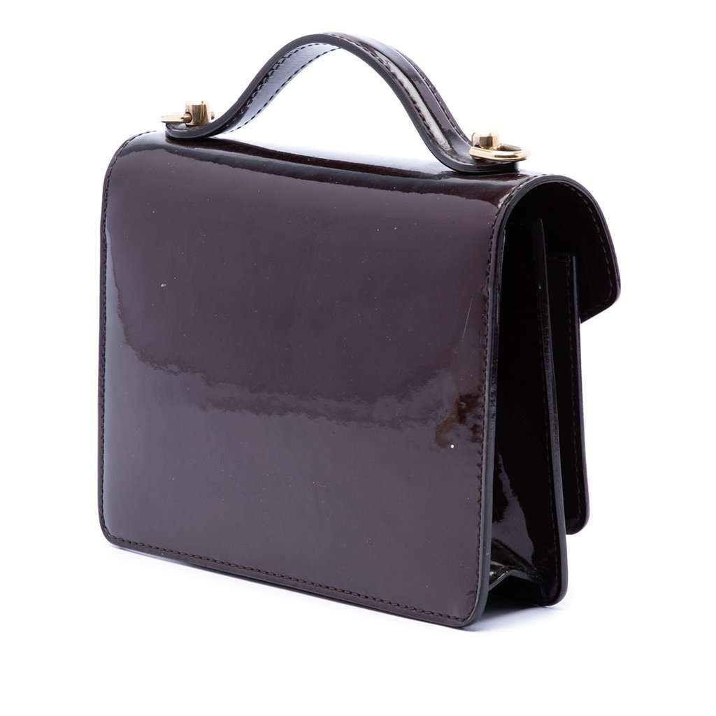 Louis Vuitton Vernis Monceau BB Purple Leather Very good condition - Back View